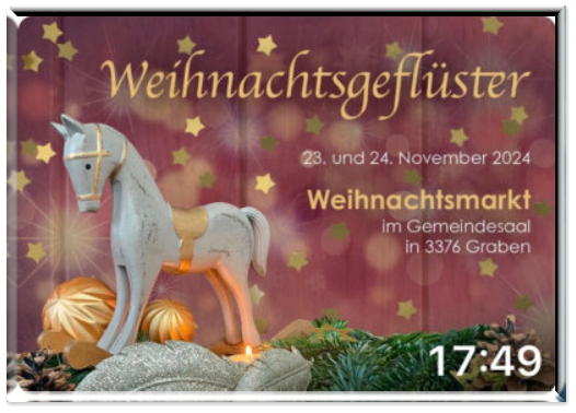 Weihnachtsgeflüster Graben